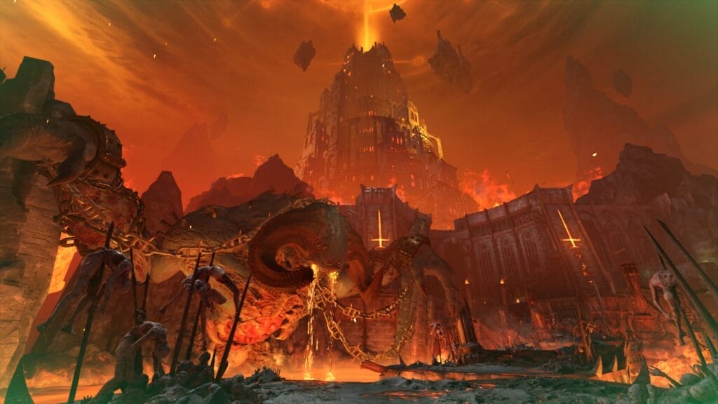 A high-level map of a vibrant and dynamic city in a video game.