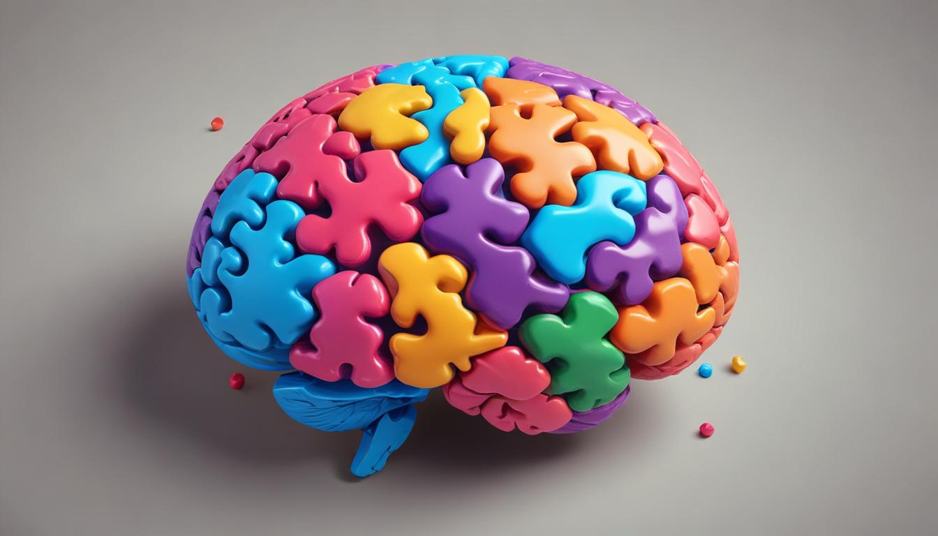Player's Psychology - the brain as the driver of game retention -- A colorful brain on a circular surface.